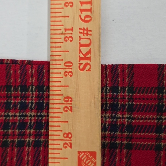 Pendleton 80's Red 100% Wool Tartan Suit Blazer & Pleated Skirt Womens Size 10P - Picture 12 of 15